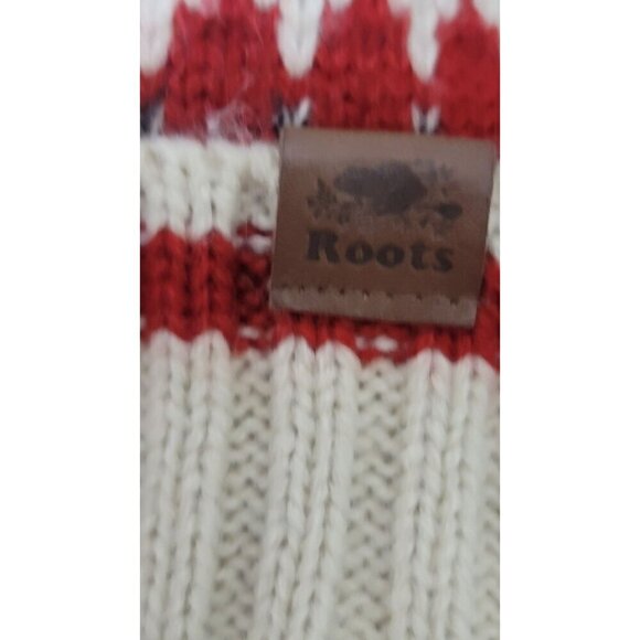 Roots Kids Pom Pom Beanie Hat Canada Design 3-5 Yrs - Picture 6 of 7